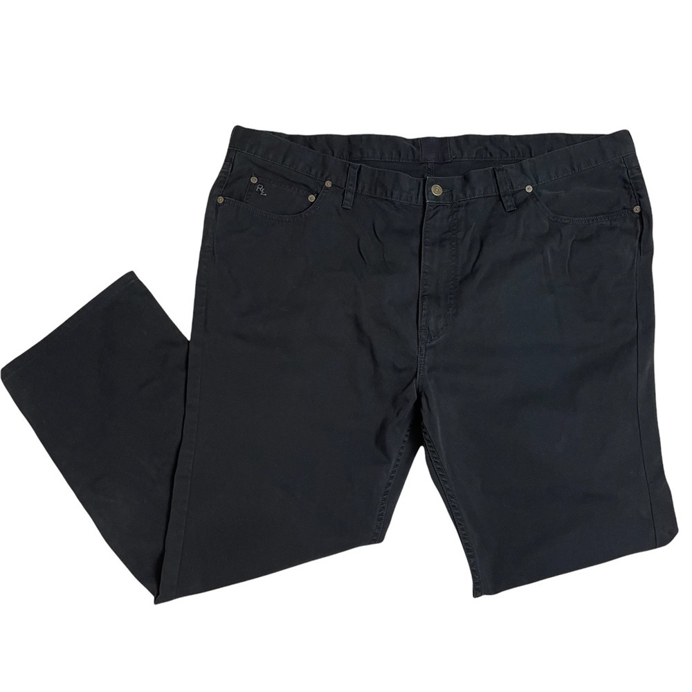 Ralph Lauren Semi Casual Black Straight Leg Mens Pants Size 46B-34